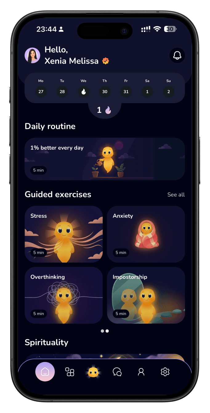 iPhone showing LifeSwap app